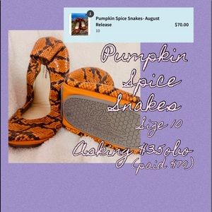 The Storehouse Flats Pumpkin Spice Snakes Size 10!$35